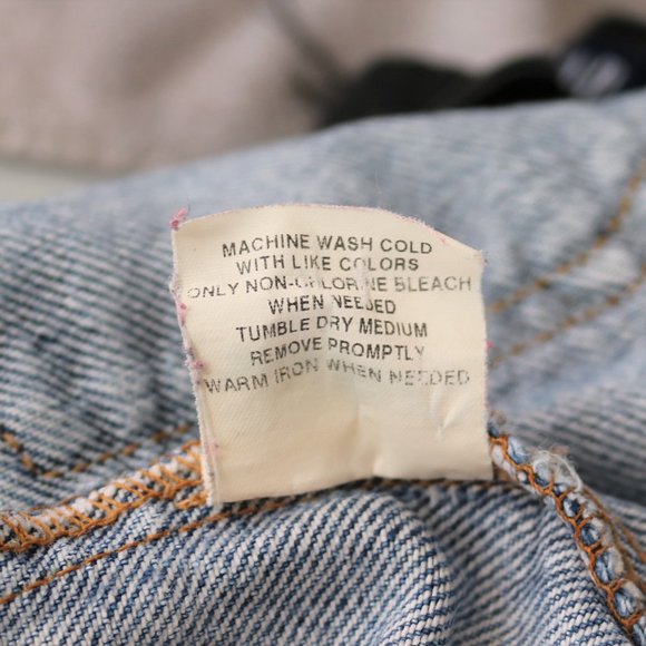 Vintage 90s High Rise Distressed Mom Jeans Sz 34 - Picture 9 of 9